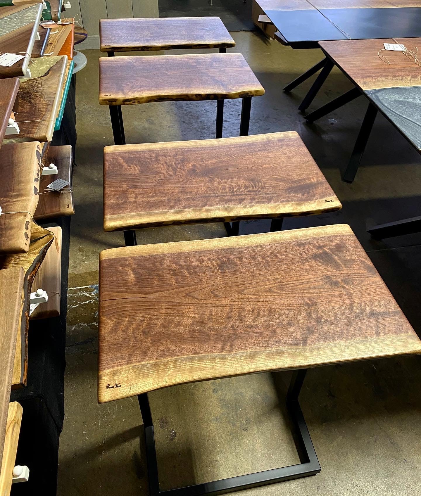 Black Walnut Side Tables