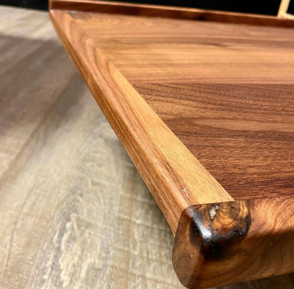 Double-Sided Black Walnut Pastry Board