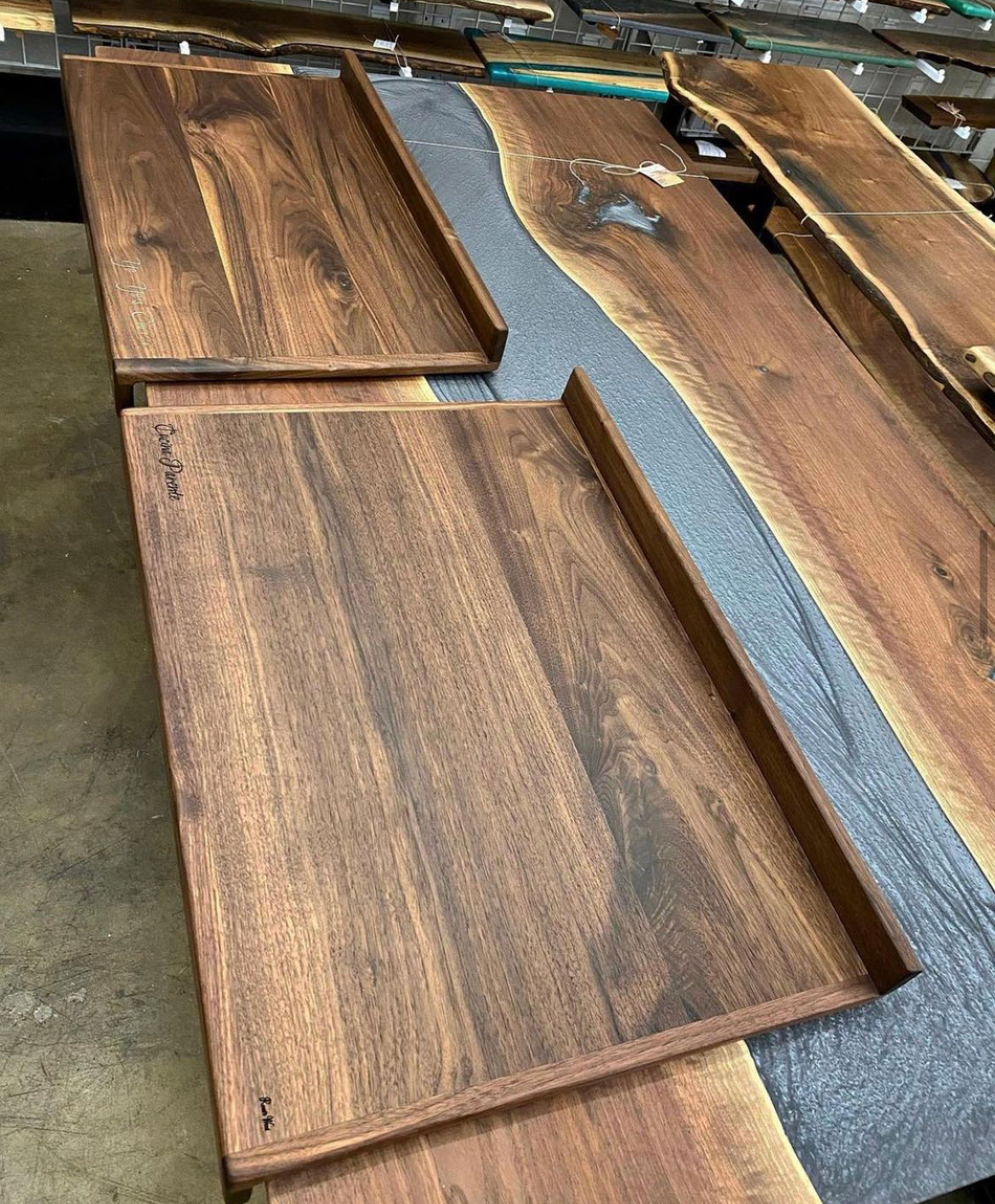 Double-Sided Black Walnut Pastry Board