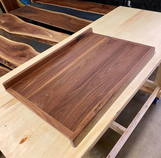 Double-Sided Black Walnut Pastry Board